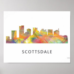POSTER SCOTTSDALE, ARIZONA SKYLINE WB1 -