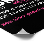 Poster Scouting Funny Scout Mom Definition Proud Scout Mo (Coin)