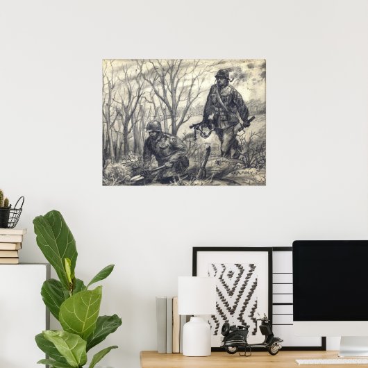 Poster Scouts creuser (Bureau à domicile)