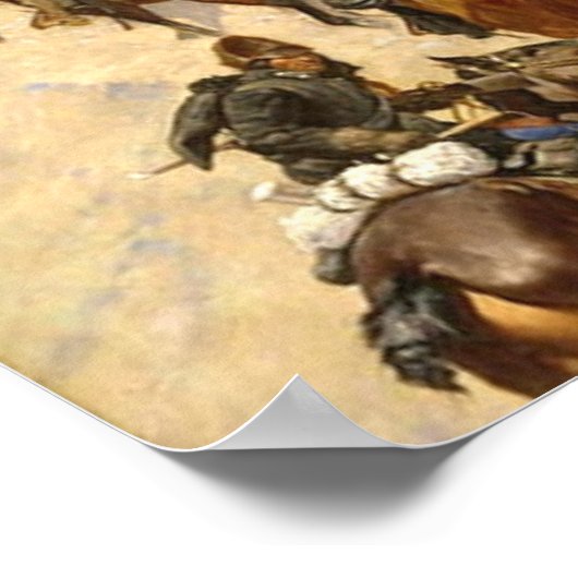 Poster Scouts Escalade A Mountain Frederic Remington (Coin)