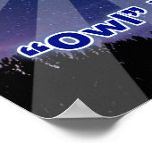 Poster Scrapbookers "Owl Retire Toute La Nuit" (Coin)