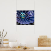 Poster Scrapbookers "Owl Retire Toute La Nuit" (Cuisine)