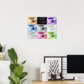 Poster 'Scream Collage' (Bureau à domicile)