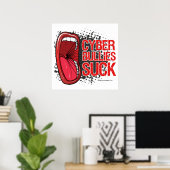 Poster Scream It Cyber Bullies Suck (Bureau à domicile)