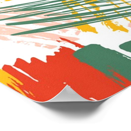 Poster Scribble Abstrait (Coin)