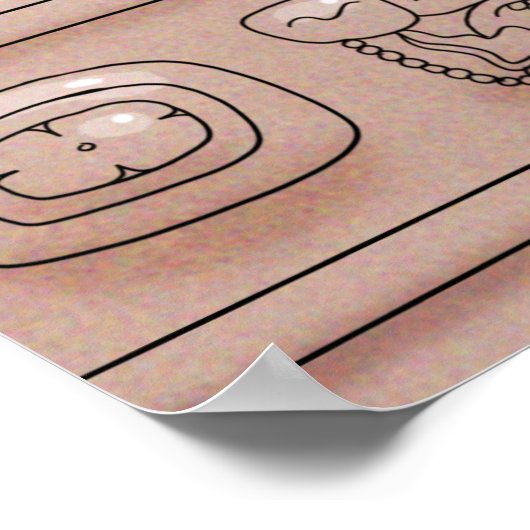 Poster Scribe maya (Coin)