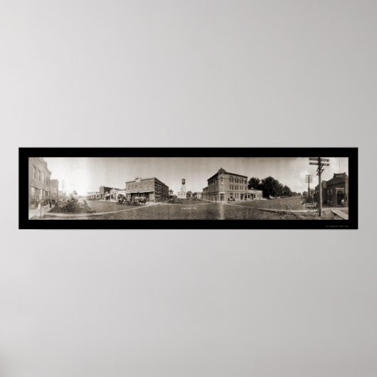 Poster Scribner NE Photo panoramique 1908 (Devant)