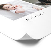 Poster Script 1ère année 12 Photo Collage avec mois (Coin)