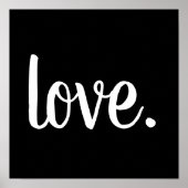 Poster script chic LOVE. | (Devant)