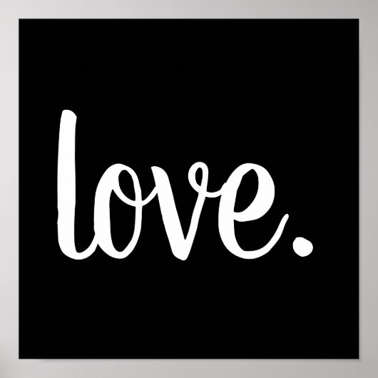 Poster script chic LOVE. | (Devant)