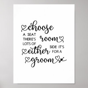 Poster Script Coeur Cute Choisir Un Mariage Gay Siège