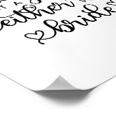 Poster Script Coeur mignon Choisir Un Siège Lesbien Maria (Coin)