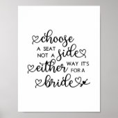 Poster Script Coeur mignon Choisir Un Siège Lesbien Maria (Devant)