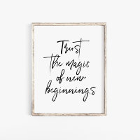 Script Confiance La Magie Des Nouveaux Débuts Mur