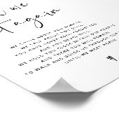 Poster Script de calligraphie dans le signe Mariage de mé (Coin)