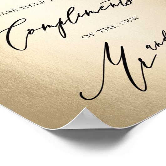 Poster Script de calligraphie élégant pour dames (Coin)