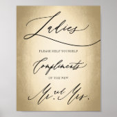 Poster Script de calligraphie élégant pour dames (Devant)