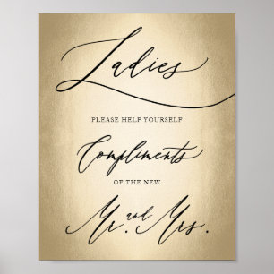 Poster Script de calligraphie élégant pour dames