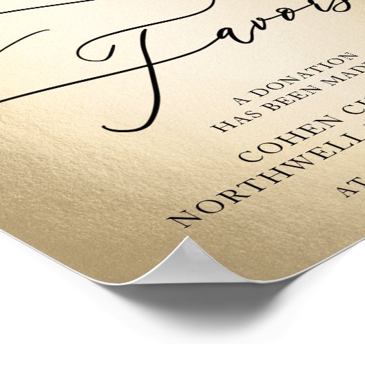 Poster Script De Calligraphie En Lieu Et Place Des Faveur (Coin)