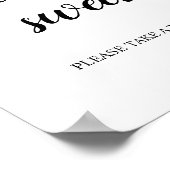 Poster Script de calligraphie L'amour Mariage est doux Si (Coin)