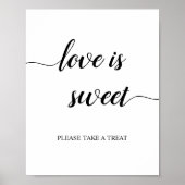 Poster Script de calligraphie L'amour Mariage est doux Si (Devant)