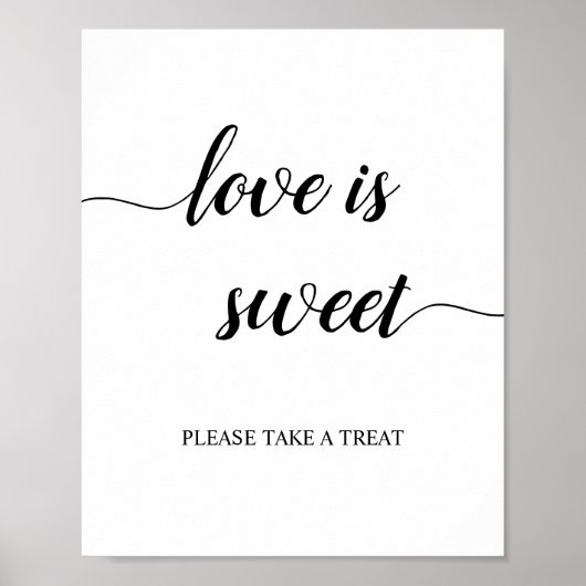 Poster Script de calligraphie L'amour Mariage est doux Si (Devant)