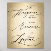 Poster Script de calligraphie Le signe Mariage de passe-p (Devant)