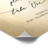 Poster Script de calligraphie moderne Gold Favore Mariage (Coin)