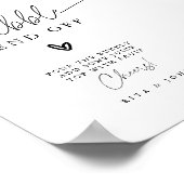 Poster Script de calligraphie moderne Panneau Mariage de  (Coin)