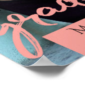 Poster Script de corail | Gardien photo tendance Grad (Coin)