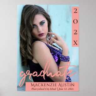 Poster Script de corail Gardien photo tendance Grad