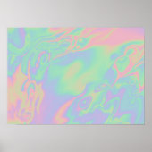 Poster Script d'effet holographique moderne Rainbow Paste (Devant)