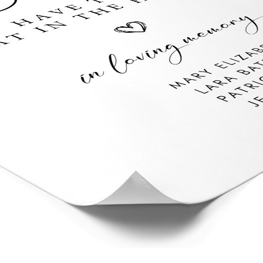 Poster Script élégant dans Love Memory Mariage Sign (Coin)