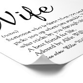 Poster Script élégant de la définition de la meilleure fe (Coin)