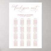 Poster Script élégant du panneau du mariage (Devant)