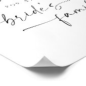 Poster Script Élégant Moderne Réservé Pour Signal Mariage (Coin)