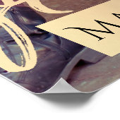 Poster Script Gold | Elegant Grad Photo Keepsaké (Coin)