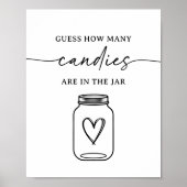 Poster Script Guess Combien de bonbons sont dans le panne (Devant)