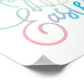 Poster Script Happy Easter créé à la main (Coin)