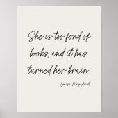 Poster Script Lettering Book Lovers Literary Quote Art (Devant)