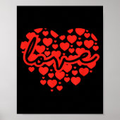Poster Script Love Heart Of Hearts Valentine's Day  (Devant)