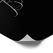 Poster Script minimal Whimsical | Black Guest Book Sign (Coin)