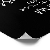 Poster Script minimaliste noir Combien de baisers jeu (Coin)