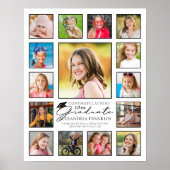 Poster Script moderne Graduate 15 photo Collage (Devant)