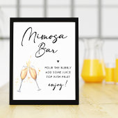 Poster Script moderne | Symbole de la barre de Brunch Mim