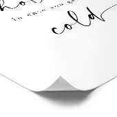 Poster Script moderne Une couverture pour tenir mariage F (Coin)