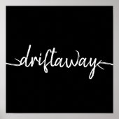 Poster script nautique DRIFT AWAY | (Devant)