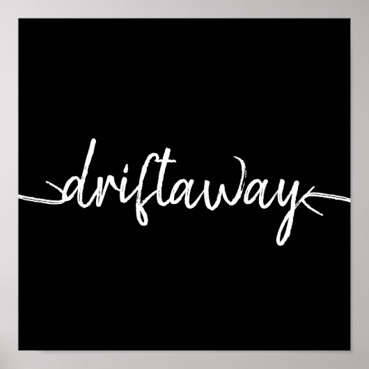 Poster script nautique DRIFT AWAY | (Devant)