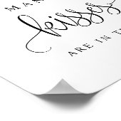 Poster Script Noir Combien De Baisers Sont Dans Le Jar (Coin)
