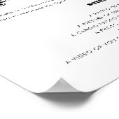 Poster Script Rétro Blow Up their Phones Mariage Sign (Coin)